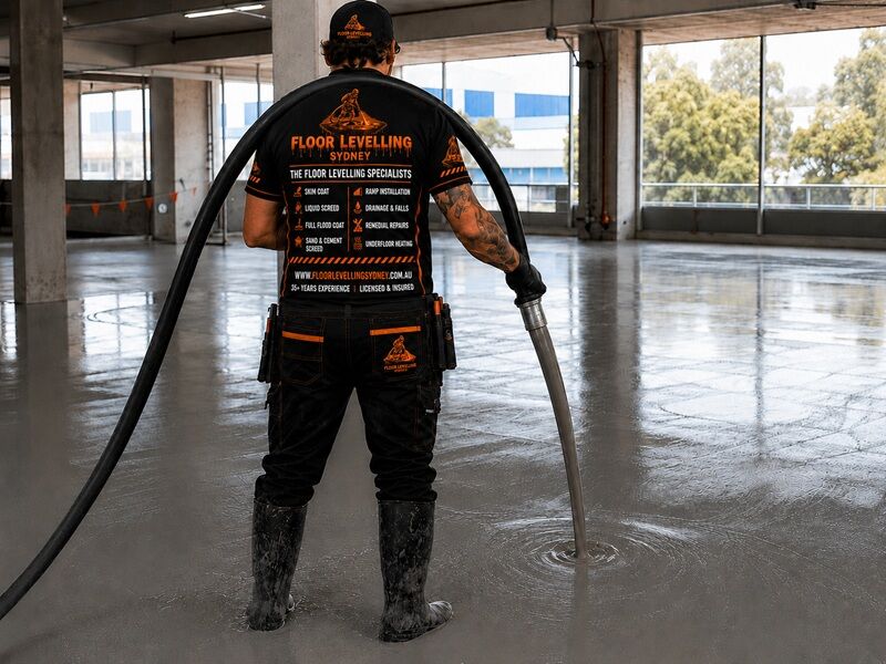 Full Flood Coat Sydney - Service Box - Floor Levelling Sydney
