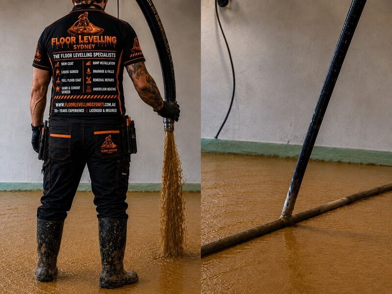 Liquid Screed Sydney - Service Box - Floor Levelling Sydney