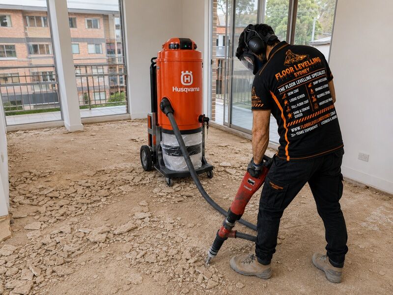 Magnesite Flooring Removal Sydney - Service Box - Floor Levelling Sydney